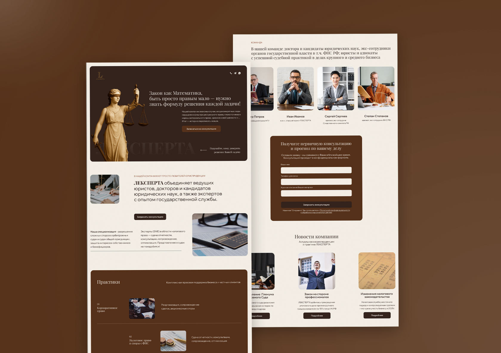 Law firm website preview